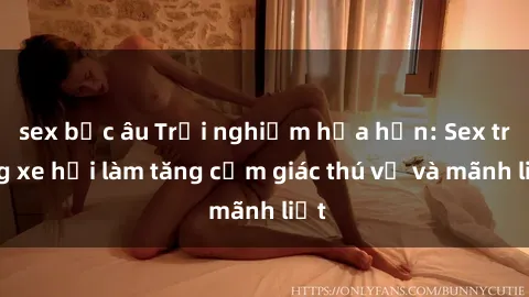 sex bắc âu Trải nghiệm hứa hẹn: Sex trong xe hơi làm tăng cảm giác thú vị và mãnh liệt